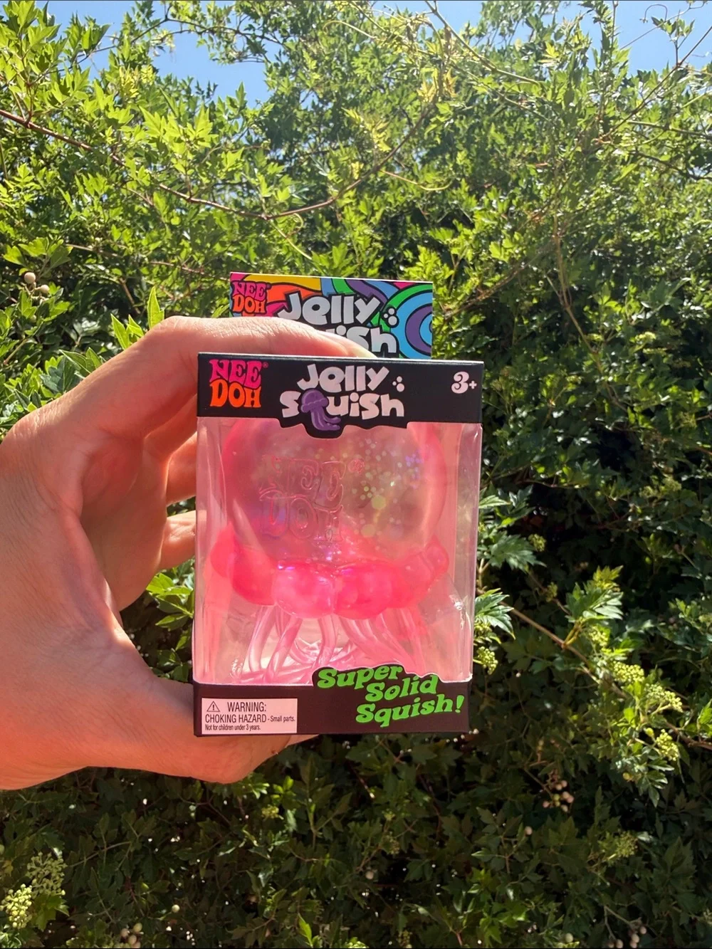 Needoh Jelly Squish Super Solid Squish Toy - Pink